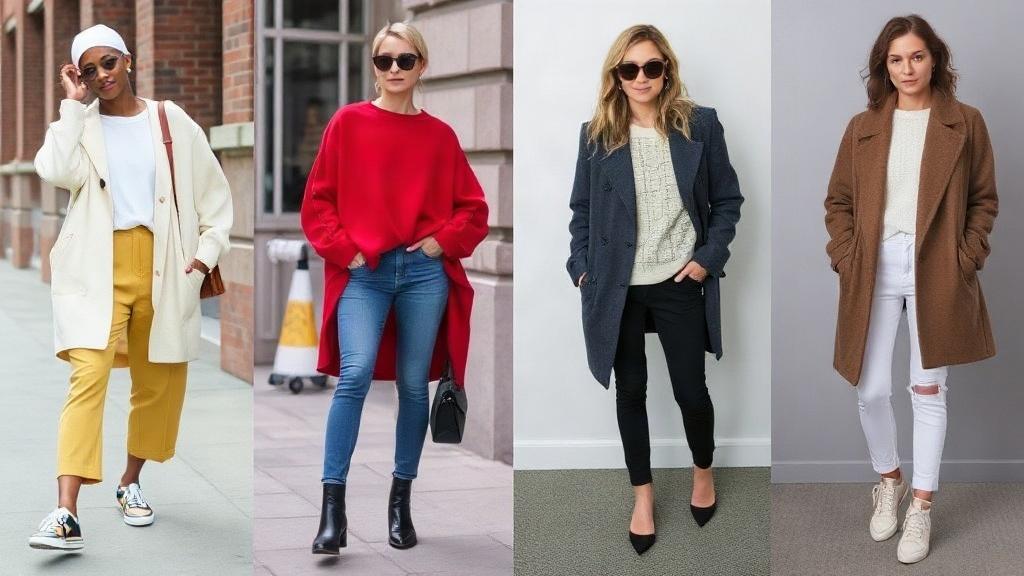 Wie man Oversize und figurbetonte Kleidungsstücke ausgewogen kombiniert. Die Praxis: 12 Kombinationen, die Oversize und Figur elegant verbinden Wie man Oversize und figurbetonte Kleidungsstücke ausgewogen kombiniert. Die Praxis: 12 Kombinationen, die Oversize und Figur elegant verbinden